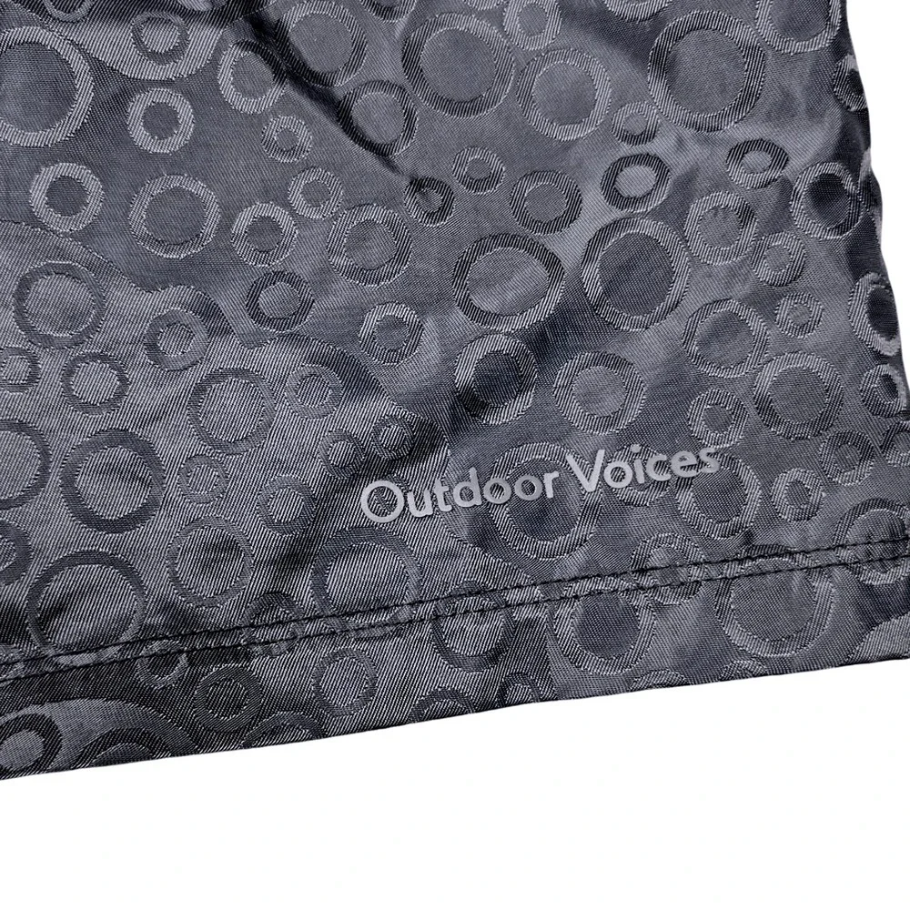 Outdoor‎ Voices Running Shorts S Lightweight Drawstring Athletic Black Pattern